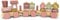 Coverlounge Holz Zug Eisenbahn Lokomotive mit Steckformen ROSA/BLAU | gelasert/personalisierbar | zur Geburt und Geburtstag