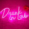 LED-Leuchtreklame Nachtlicht für Wandparty Dekor Schlafzimmer Zimmer Bar Hochzeit Home Geburtstag Kunstdekoration Weihnachten mit USB-Kettenlicht-Modulator 5v