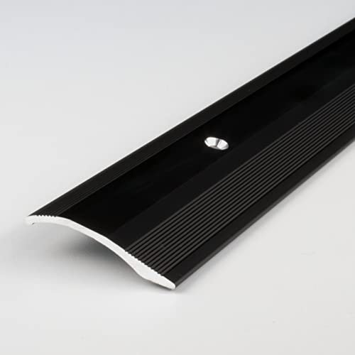 PROVISTON | Ausgleichsprofil | Aluminium eloxiert | Bronze Dunkel | Breite 40 mm | Höhe 5 mm | Länge 1000 mm | Selbstklebend | Anpassungsprofil | Übergangsprofil | Bodenprofil | Metallprofil | 1 Stück