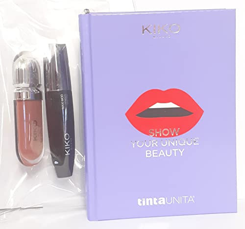 Tagebuch 2022/2023 TINTA UNITA Edition KIKO Milano – Lipgloss und Mascara – Standardformat datiert – Farbe Lila