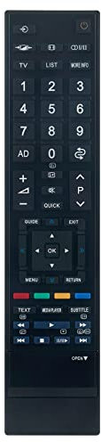 VINABTY CT-90345 Mando a distancia reemplazado adecuado para Toshiba Regza 40RV753 32XV743 40SL733G 32A3030DB 32SL733G 40RV753 32A3030DB 40WL753 46VL748 46SL73G 40 40 40 SL733