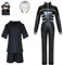 CSOCKS Tokyo Ghoul Cosplay Kostüm Ken Kaneki Jumpsuit Kleid Schwarze Kampfuniform mit Maske und Perücke Männer Frauen