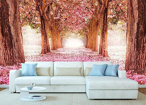 Oedim Fotomural Vinilo para Pared Paisaje Rosas | Vinilo Premium | Fotomural Vinilo Decorativo | 200 x 150 cm | Decoración comedores, Salones, Habitaciones