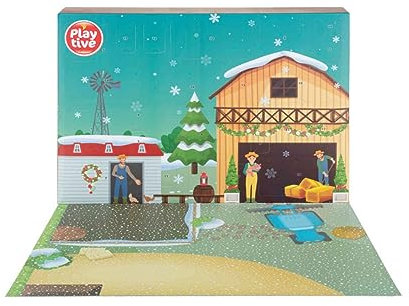 Playtive Adventskalender 24 Kleine Gechenke Überraschungen Jungen Mädchen (Bauernhof)