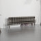 Warmehaus Radiateur à colonne horizontale en métal brut 300 x 1190 mm Double radiateur traditionnel en fonte