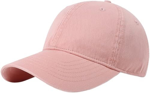Malaxlx Rosa Baseball Cap Damen Herren Kappe Verstellbar Baseballkappe Draußen Sun Mützen Visoren Athletic Baseball Fitted Cap Trucker Cap