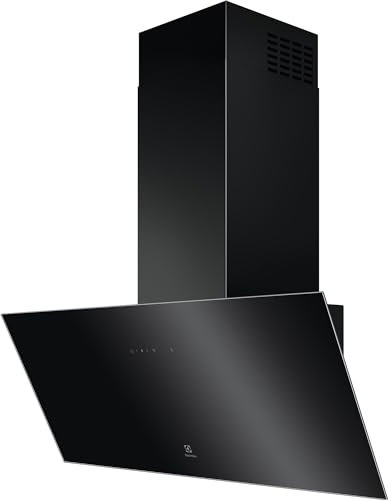 Electrolux LFV439K Campana Extractora Decorativa, Serie 700, 90 cm, 3 Niveles de Potencia + Intensiva, Conexión Hob2Hood, Filtro Antigrasa, Luces LED, Negro, Clase C