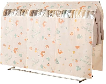 Mengger Kleidersack, Kleiderständer Abdeckung Abdeckung für Kleiderständer 200×150 cm Anti Staub Abdeckung Kleidung Schutzhülle Kleiderschutzhülle Staubdicht Kleidersack Schutzhülle (200 * 150cm)