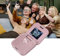 Kleinstes Flip-Handy – Dual-Nano-SIM, UKW-Radio, 2G-Mediaplayer, LED-Taschenlampe, HD-Rückkamera, Trageband für Senioren (Hell-Pink)