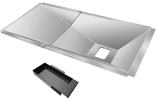 Adjustable Grease Tray with Catch Pan for Nexgrill, Charbroil, Dynaglo, Kenmore, BHG, Grill Master, Backyard, Uniflame, Expert Gas Grills