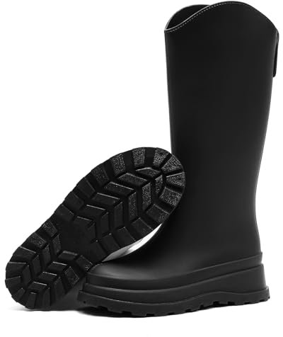 Foinledr Stivali di Gomma da Donna Classici Antiscivolo Stivaletti impermeabili, moda Scarpe da Giardino da Pioggia