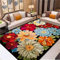 RUGMRZ Webteppich Waschbare Teppich Farbe Blume Design Wohnzimmer Esszimmer Anti-Fouling Multi-Größe Balkon Gleitschutz 160X230CM