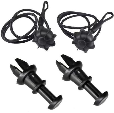 VNABIA Kofferraumseil Kompatibel Mit Für Golf 5 6 MK5 MK6 OE: 1M6867574A, 4 Stück, Gepäckraumabdeckung, Laderaumwanne, Laderaumabdeckung, Liftstring-Gurtclips