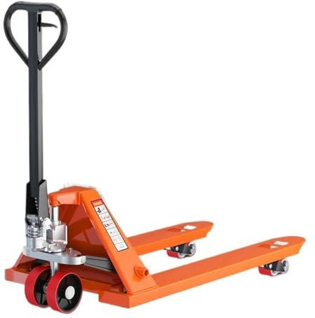 XSDAJSD Carrello elevatore Idraulico Manuale da 5000 kg, Carrello elevatore Manuale, Carrello elevatore con Ruote in Nylon, Carrello elevatore per Scarico Pallet (68,5 cm)