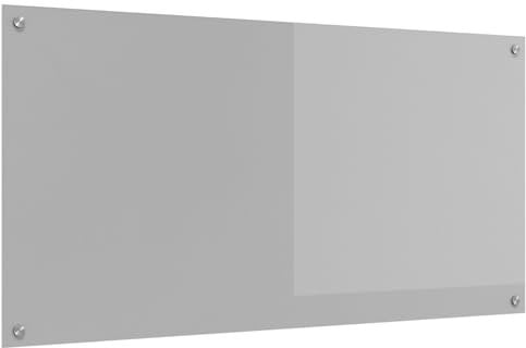 vidaXL Küchenrückwand Hellgrau 120x60x0,6 cm Hartglas