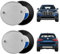 Set mit Motorhauben-Emblem + Kofferraumblem, kompatibel mit B M W. Maße der Logos: 82 mm und 74 mm. Kompatibel mit: E46, E39, E38, E90, E60, Z3, Z4, X3, X5 usw