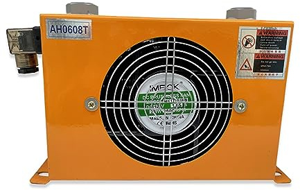 NGBFF Gebläse Lüfter, 60L/min hydraulischer Luftkühler AH0608T-CA Hardware Tools Lüfter Luftkühlung Ölkühlmaschine(DC 24V)