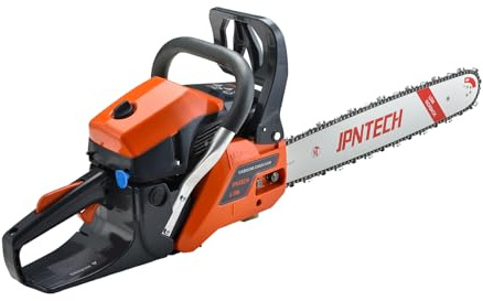 JPNTECH - Motosega a gas da 60 cc da 20 pollici, 2 cicli, motosega a benzina portatile, senza fili, per taglio legno, foresta, fattoria, giardino