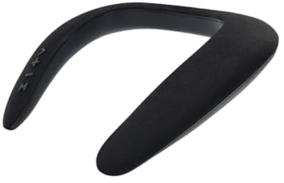 Vaguelly Stylish U Shape Wireless Speaker Portable Hanging Neck Design Stereo Sound Hour Playtime Comfortable Wearable for Music Calls and Gaming Black