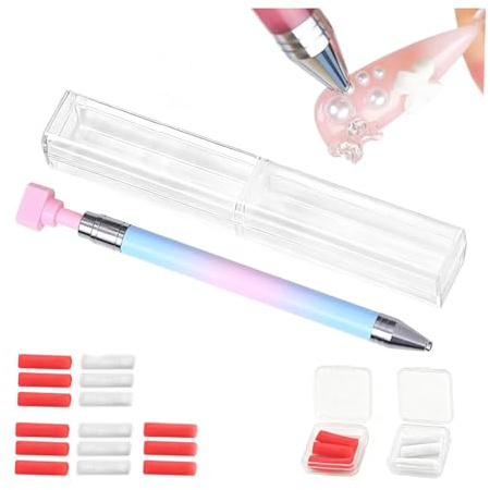Diamond Painting Stift zum Befüllen, Automatisch Nachfüllbarer Wachsstift für Diamond Painting & Strass Stift, Multifunktionaler Diamond Painting Pen für Nail Art, Nagel-DIY, Diamond Painting Zubehör