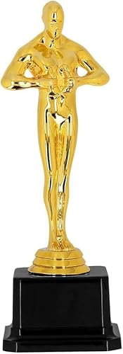 Boland - 30845 - Prix Gagnant doré, 21 cm, trophée pour Costumes de Carnaval, Coupe factice, Accessoire de déguisement, décoration de fête, Accessoire pour Le Carnaval (Lot de 5)
