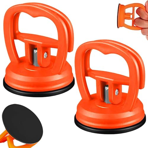 Beulenzieher Auto 2er Set, Heavy Duty Saugheber, Auto Dent Saugnapf, Vakuumsauger Gummisauger, Dellen Reparaturset mit Starker Saugkraft, für Die Reparatur von Autodellen, Glas, Bildschirm, Fliesen
