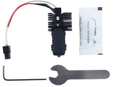 BCZAMD Austausch Hotend Set for Qidi Plus4: 0,6 mm Düse – Aufgerüstete Endcoat-Version mit beschichtetem Vollmetall Heatbreak Heizblock Kühlkörper für schnellen Druck bis 30 mm³/s 3D Drucker Zubehör