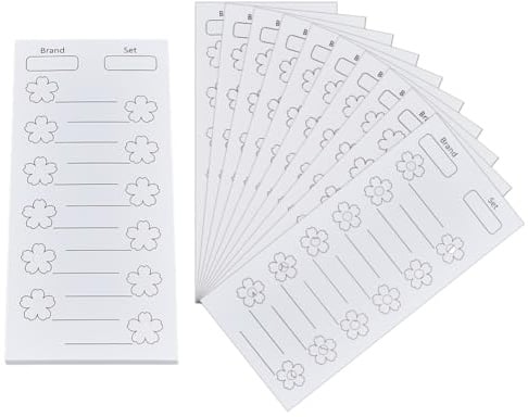OLYCRAFT 60 Sheets Color Swatch Chart Color Chart Template for 720 Colors Blank Colors Swatch Charts Pre Punched Swatches Paper Card Organize your Colour for Colorists Artists Hobbyist Acrylic Markers