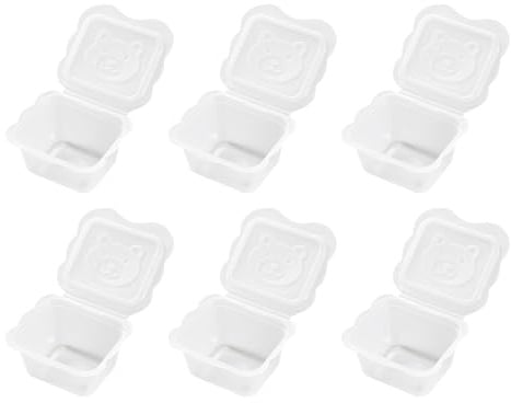 Packung mit 6 Stück Babynahrungs Aufbewahrungslösung, leichte Kinder Snack Behälterbox für den täglichen Gebrauch zu Hause, auf Reisen, beim Einkaufen. Verwenden Sie quantitative Babynahrungsbehälter