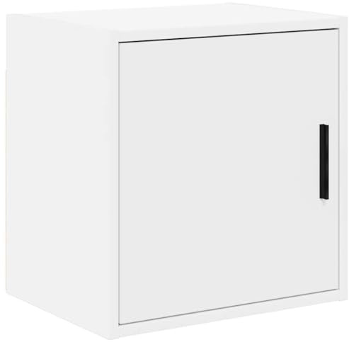 Boltkex väggskåp i garage, vitt trämaterial 40 x 30 x 41 cm med vingdörr, förvaringsutrymme för verktyg och tillbehör, universellt materialskåp för verkstad, garage, kontor och lager