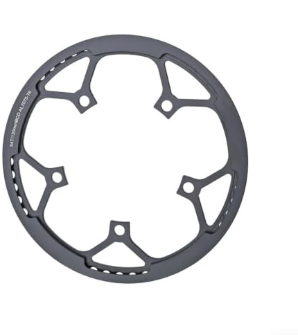 XGSUZNE Plato para Bicicleta Plegable de 54 Dientes, 130 Bcd, Plato único de 12 velocidades, Plato de aleación de Aluminio, Plato de Dientes Estrechos y Anchos, Repuesto para bielas de BIC