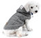 smalllee_lucky_store Hundepullover Hundestrickjacke Hoodie Wintermantel Warm Pet Kleidung für kleine Hunde Welpen Mops Französisch Bulldoggen Grau S