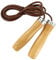 ONEX Leather Skipping Rope Speed Boxing Exercise Fitness Jump Gym Workouts Fat Burning Exercises & Boxing Wood handle (Brown Leather)