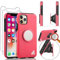 Gorilla Tech Silicone Cover for iPhone 11 Pro Case And Screen Protector 5.8 inch Popup Finger Holder Friendly Stand Anti Scratch Ultra Slim Shockproof Survivor Tempered Glass Pink Colour 3 Pack