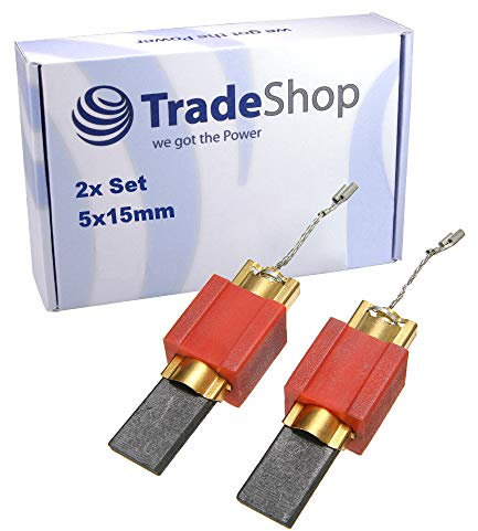 2x Kohlebürsten für Miele W 1000 Wps Homecare Xl W 100-35 W 100-55 W 100-80 W 106 W 108 W 108 Topliner F W 106 Topliner W 106 Econic 1000 Motorkohlen