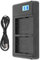 Fdit Dual LI-50B Battery Slot USB Charger for SZ-10 SZ-12 SZ-15 SZ-16 iHS SZ-20 SZ-30MR SZ-31MR iHS TG-610 TG-630 iHS TG-810 TG-820 TG-830 iHS LCD Display Backlight