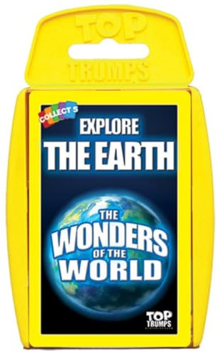 Top Trumps Wonders of The World Classics Kartenspiel: Entdecken Sie interessante Fakten in diesem pädagogischen Spiel, einschließlich der Höhe des Mount Everest, für 2 Spieler und mehr als 6 Jahre.