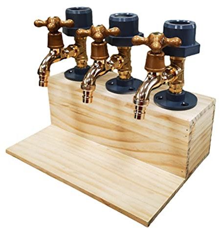 Tianbi 2021 Whisky Holz Spender Vatertag Triple Schnaps Alkohol Whisky Holz Spender Wasserhahn Form Ausgießer Party Abendessen Bar Und Getränke Station