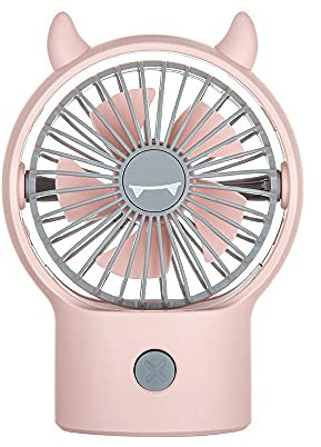 WSJQB Mini Ventilador de Mano, Ventiladores Recargables USB de Mano portátil con 2 velocidades, 700 mAh Battery Powered para Office Outdoor Sport Home Camping