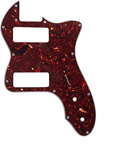 Pickguard Scratch Plate 13 Löcher Classic Series Für Telecaster Guitar Pickguard Mit Humbucker Pickups Scratch Teller (Color : 4 Ply Brown Tortoise)