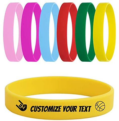 GSCSP Bracelet en caoutchouc Temeite, matériau respectueux de l'environnement, convient à tous les âges, bracelet en silicone arc-en-ciel
