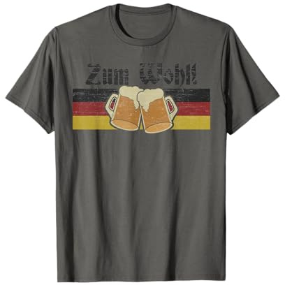 Zum Wohl Oktoberfest Beer Festival German Deutschland Flag T-Shirt