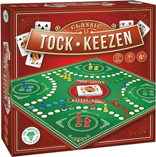 Mr. Broccoli Tock - Brettspiel für 4 Spieler - Gesellschaftsspiel mit Spielkarten