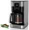 Mixpresso 12-Cup Drip Coffee Maker With LCD Touch Display, Programmable Coffee Pot Machine, Borosilicate Glass Carafe, Anti-Drip System, Stainless Steel & Black Electric Coffee Maker