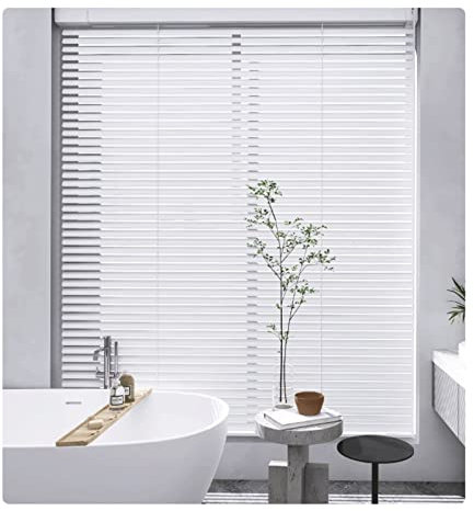 SHUITUKOUU Aluminium Shutter Blind,Aluminium Lamellen Lamellenvorhang,Aluminium-Jalousienlamelle, Für Küche, Büro, Bad, Wohnzimmer, Mit Befestigungen, Benutzerdefiniert,W60xH220cm/24x86.6in