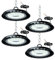 Wegoodlife 6er 200W LED Strahler Industrielampe, 10000LM UFO LED Werkstattlampe, IP65 Wasserdicht Hallenstrahler, 6500K Kaltweiß Deckenlampe, LED High Bay Licht für Keller Scheune Lager Restaurant