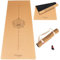 DIVASYA Premium Yogamatte Kork: aus Naturkautschuk & Kork | 100% natürlich & nachhaltig | 183 x 66 x 0,4cm | inkl. Tragegurt | Yoga Matte rutschfest | schadstofffrei | kein TPE | robust & langlebig