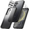 JETech 5 en 1 Funda Mate para Samsung Galaxy S24+ / S24 Plus 5G con 2 Protector Pantalla y 2 Protector Lente Cámara, Carcasa Trasera Protectora Translúcida, Cristal Vidrio Templado (Negro)