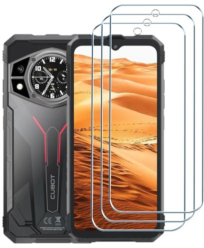 Xiangyun 3 Pièces Verre Trempé pour Cubot Kingkong AX (6.58) Protecteur D'écran Transparent Ultra HD Clair Glass Protecteur Vitre Film trempé Protection Membrane