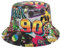 Eigso Vintage Schwarz Oldschool 90er Jahre Eimer Hut für Frauen Männer Unisex Reise Sommer Fischer Hut für Frau Mann